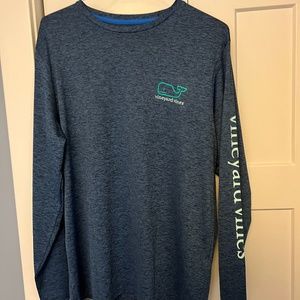 Vineyard Vines Whale Logo Long-Sleeve Harbor Performance Tee